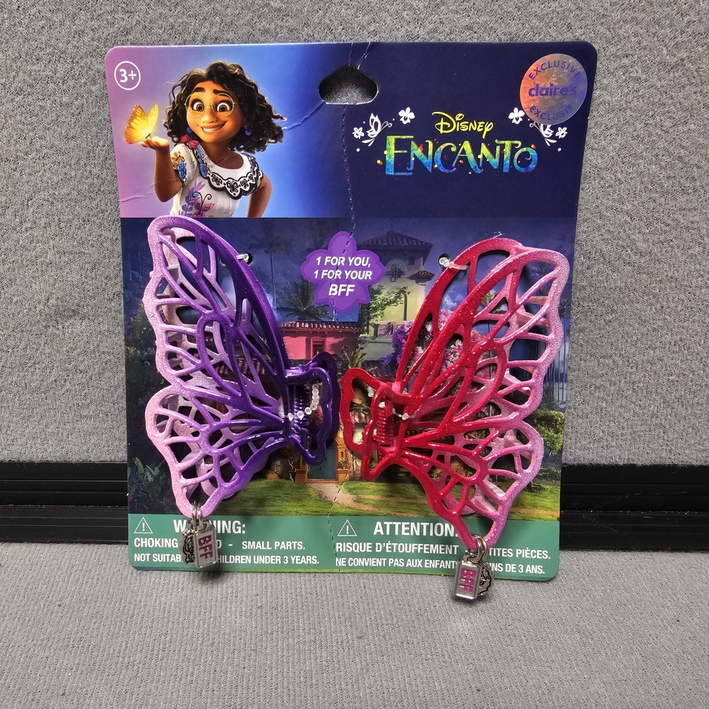 Disney Encanto Butterfly Hair Clips - Purple and Pink